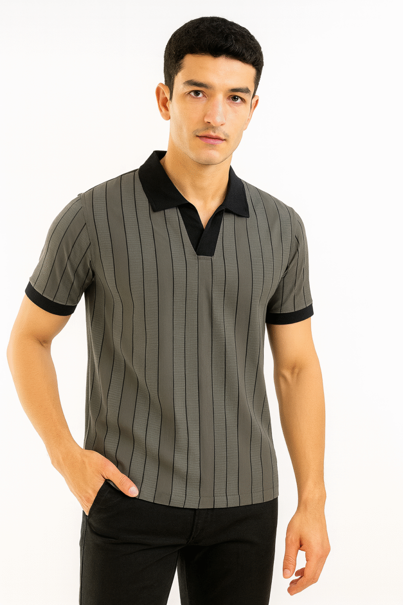 Vertigo Pinstripe Polo - Image 2
