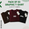 Pack 03 Slim Fit Graphic Tee Bundle