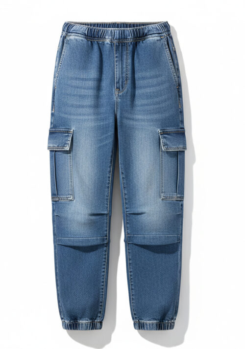 Phantom Denim Cargo Joggers