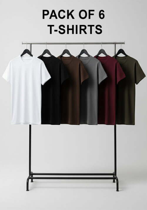 Pack 06 Essential Slim Fit Tee Bundle