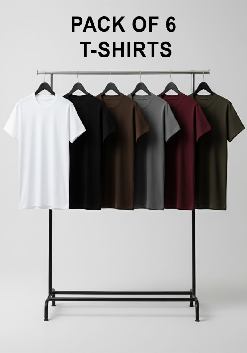 Pack 06 Essential Slim Fit Tee Bundle